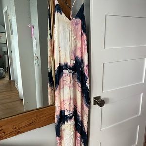 Love Stich tie dye Maxi dress